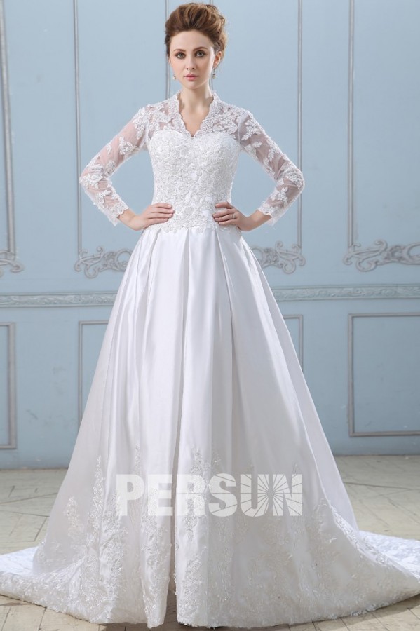 robe de mariée dentelle chez Persun