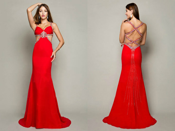 robe-de-soiree-rouge-decollete-brodee