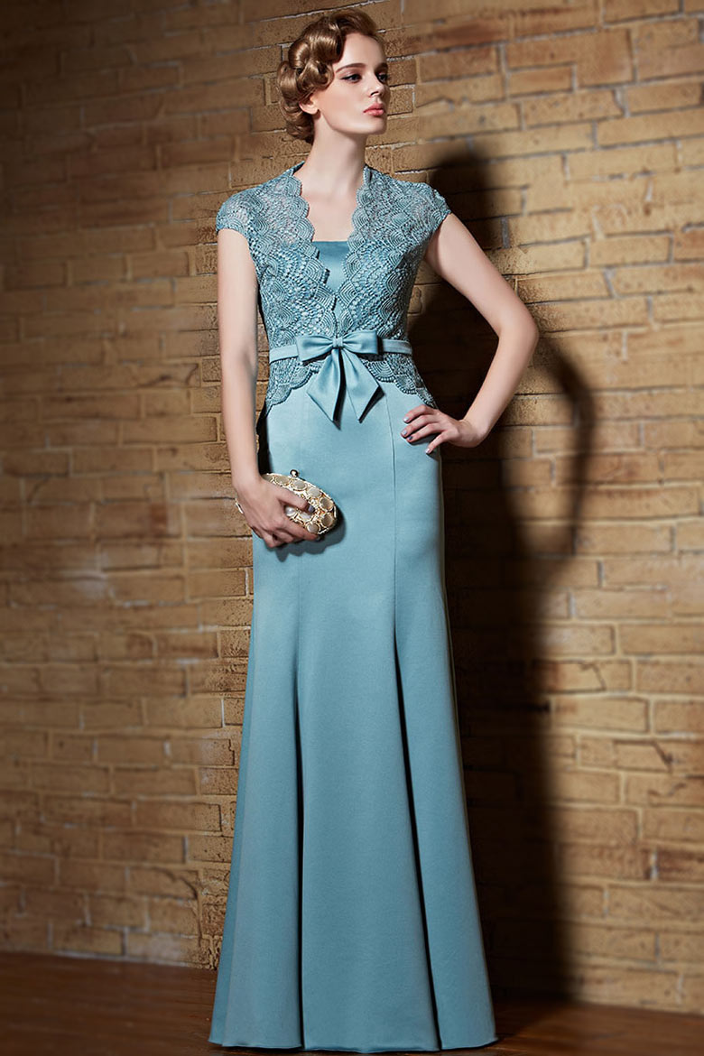 robe-soiree-bleu-avec-bolero-detachable