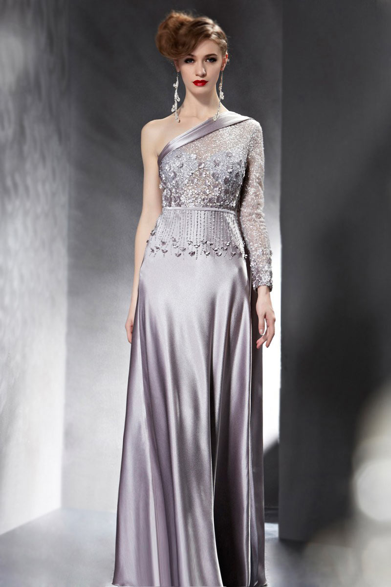 robe de soiree une seule manche