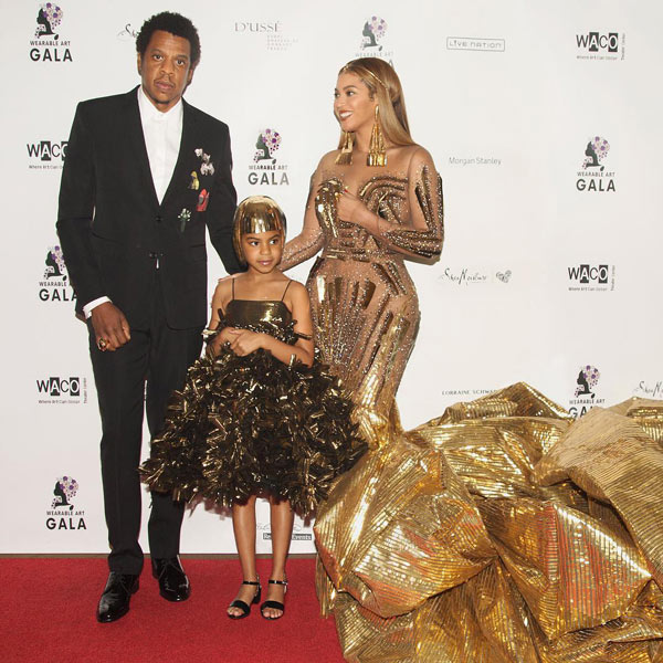 Beyonce et Blue Ivy sur le red carpet du Wearable art gala