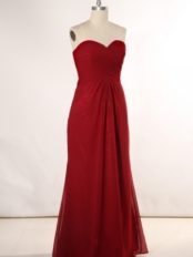 robe de soirée rouge longue et bustier cœur